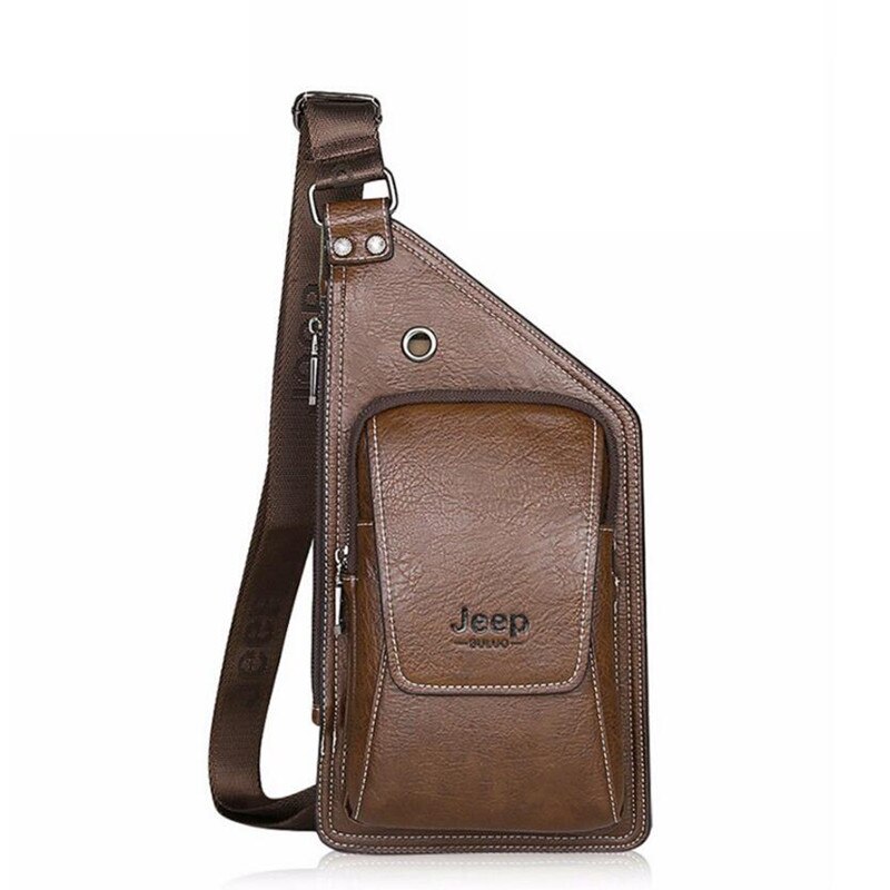 Men's Leather Crossbody Bag