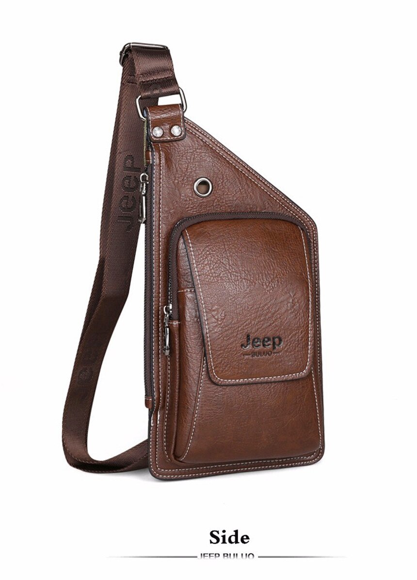 Men's Leather Crossbody Bag