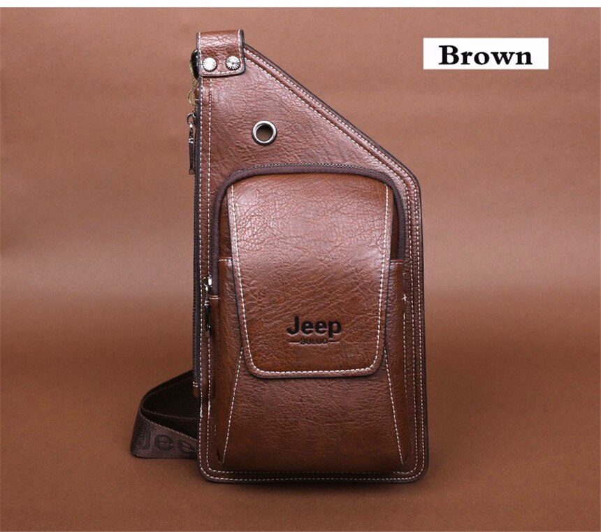 Men's Leather Crossbody Bag