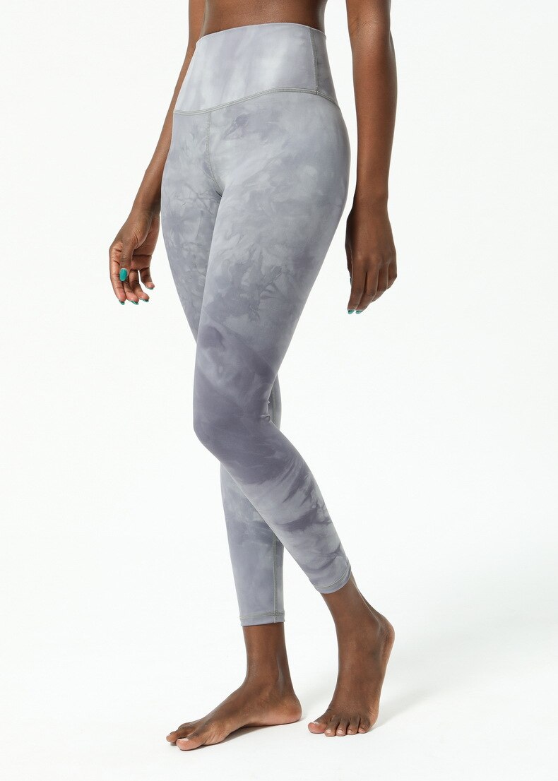 Women's Marble Pattern Sports Bra and Leggings