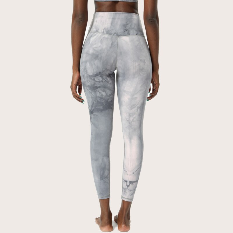 Women's Marble Pattern Sports Bra and Leggings