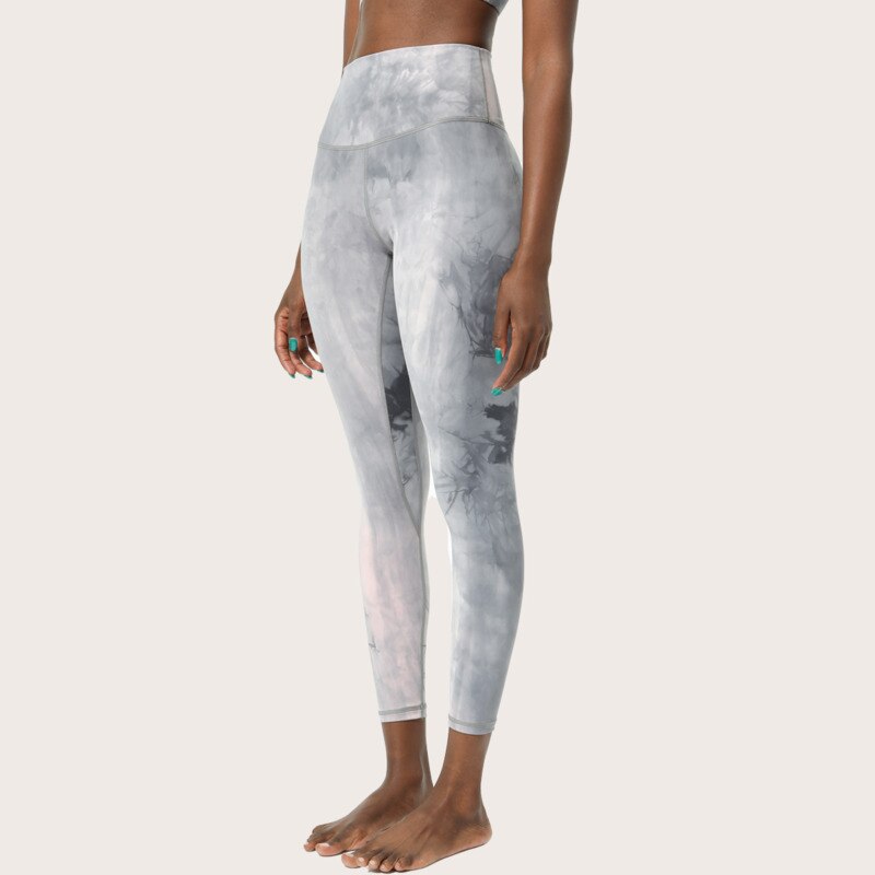 Women's Marble Pattern Sports Bra and Leggings