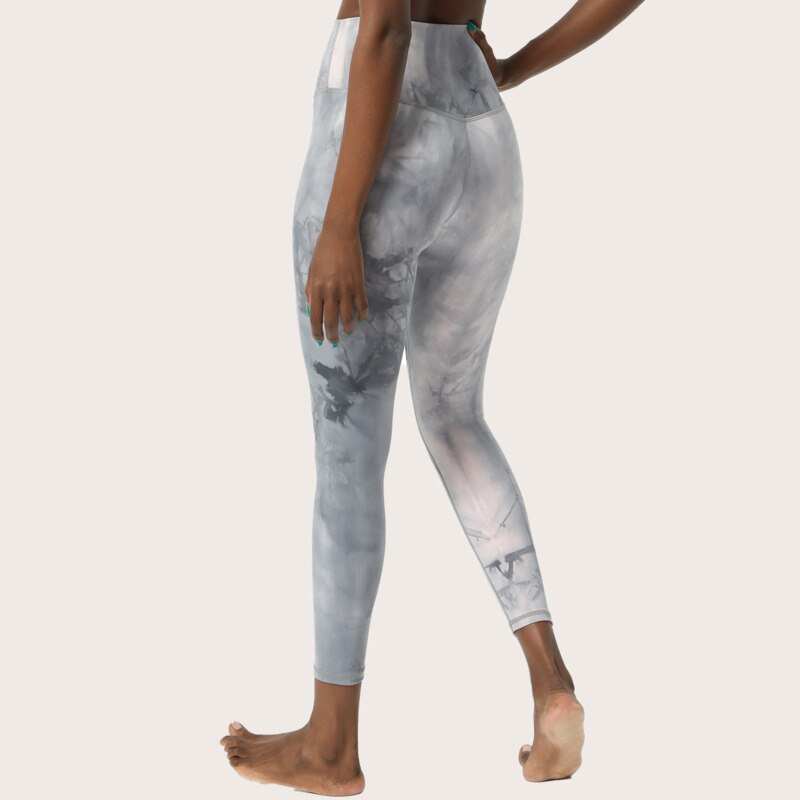 Women's Marble Pattern Sports Bra and Leggings
