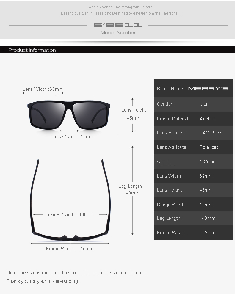 Men's Classic Polarized Sunglasses