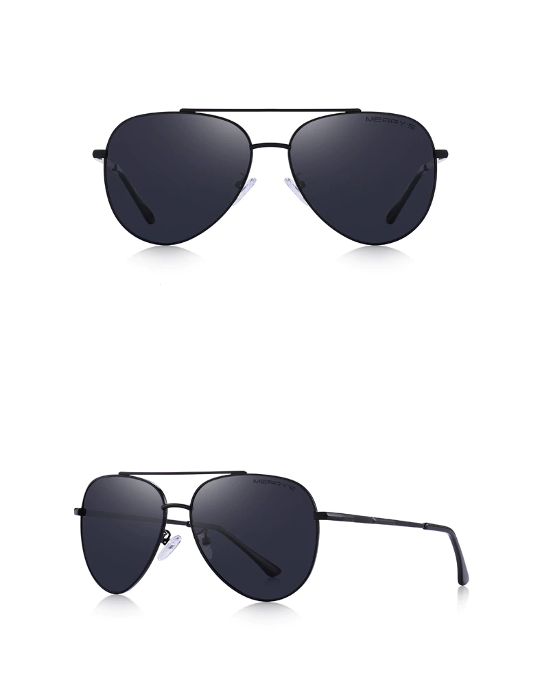 Men's Classic Pilot HD Polarized Sunglasses