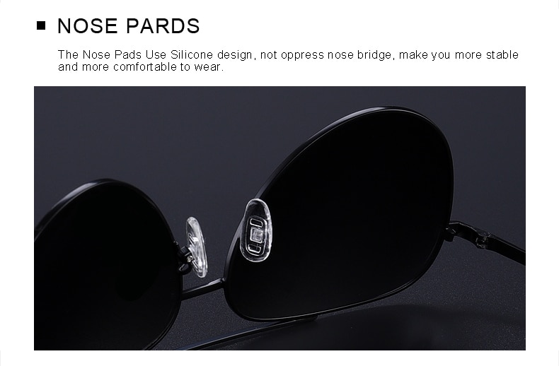 Men's Classic Pilot HD Polarized Sunglasses