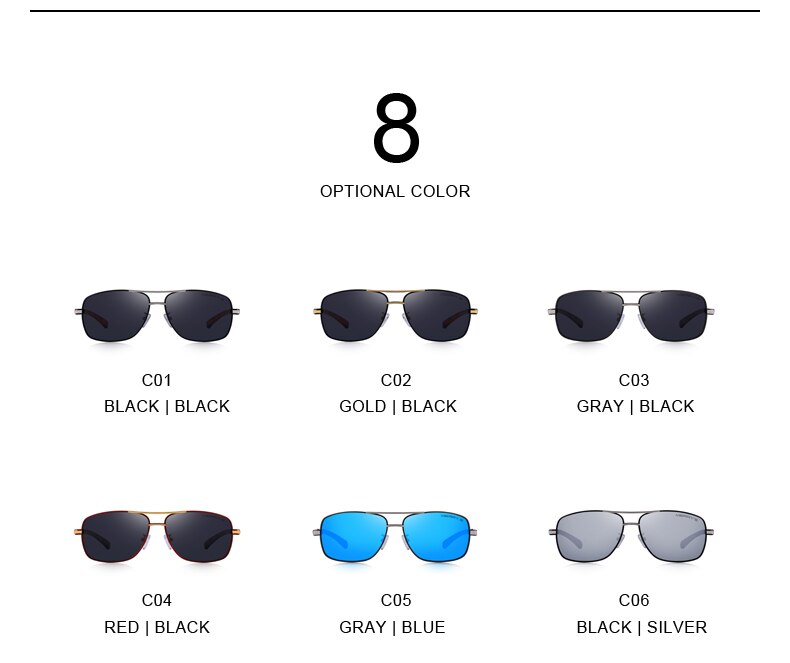 Men's Polarized Aviator Sunglasses