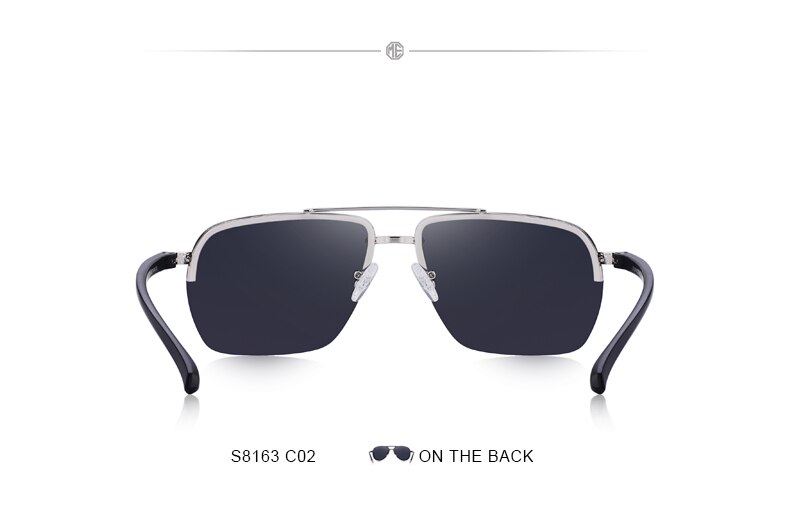Men's Classic Rectangle Sunglasses