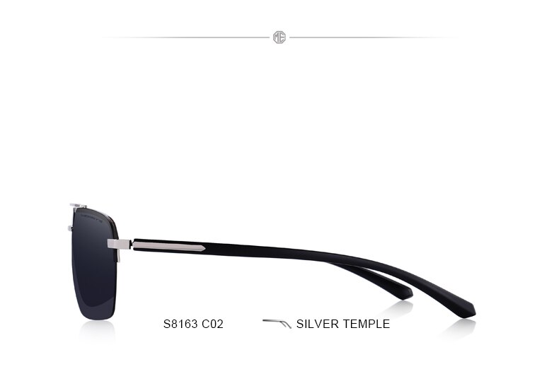 Men's Classic Rectangle Sunglasses