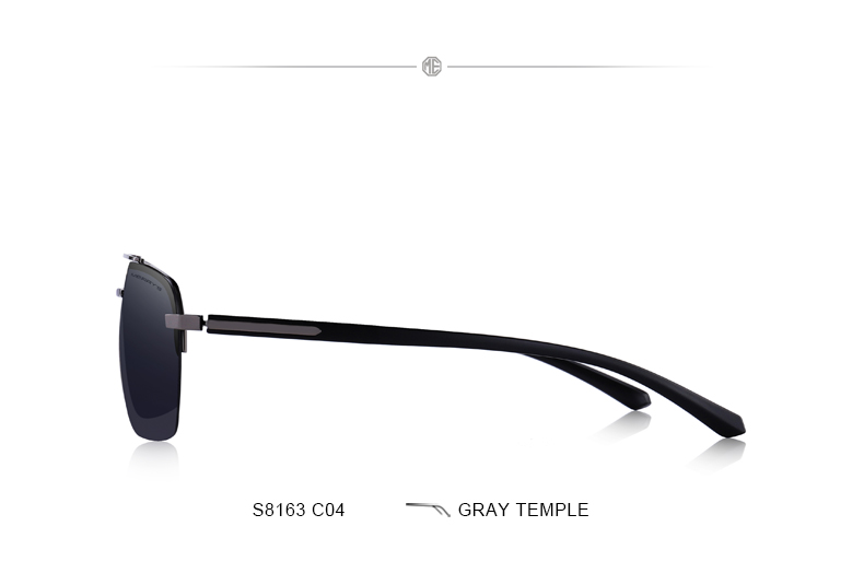 Men's Classic Rectangle Sunglasses
