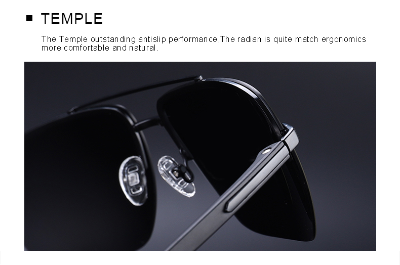 Men's Classic Rectangle Sunglasses