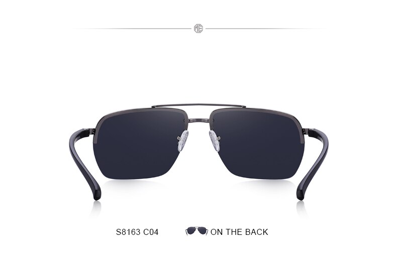 Men's Classic Rectangle Sunglasses