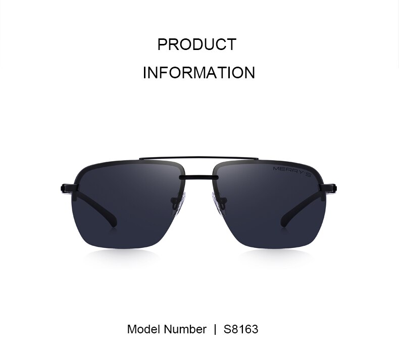 Men's Classic Rectangle Sunglasses