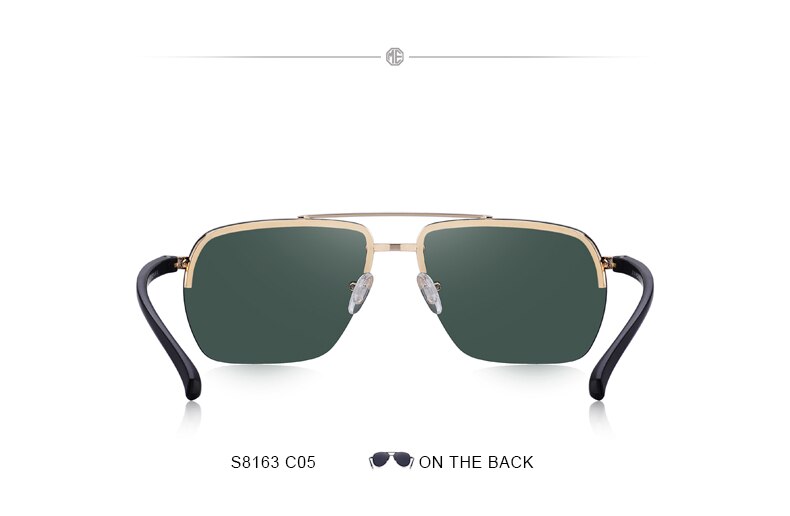 Men's Classic Rectangle Sunglasses