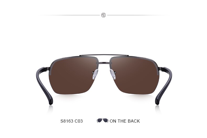 Men's Classic Rectangle Sunglasses