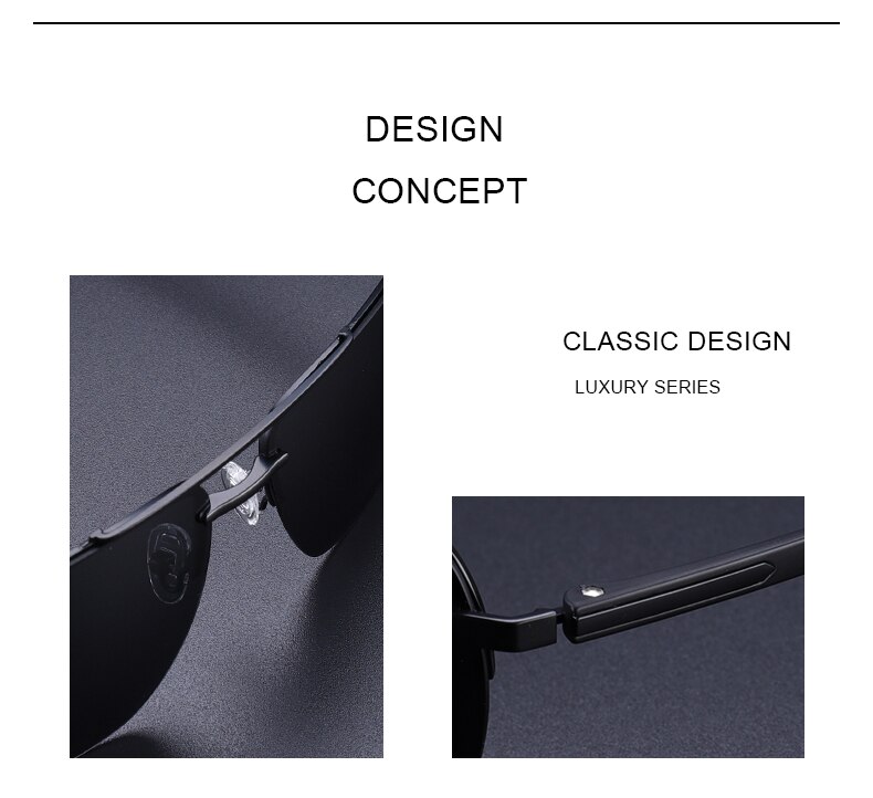 Men's Classic Rectangle Sunglasses