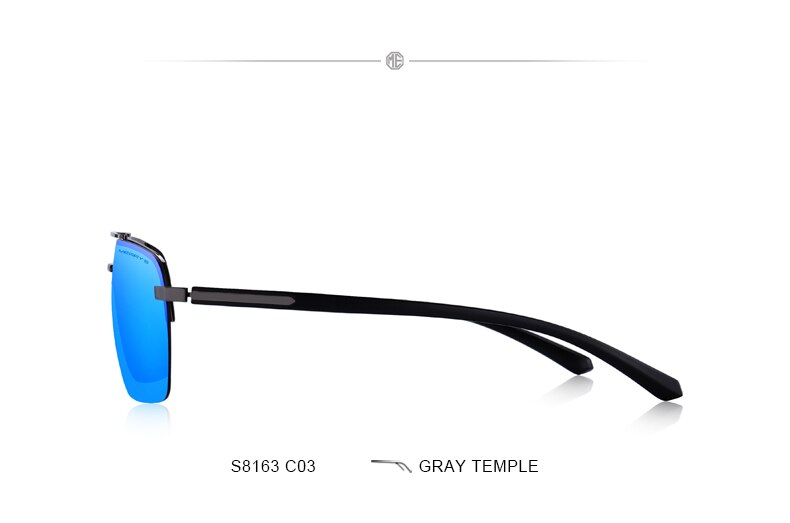 Men's Classic Rectangle Sunglasses