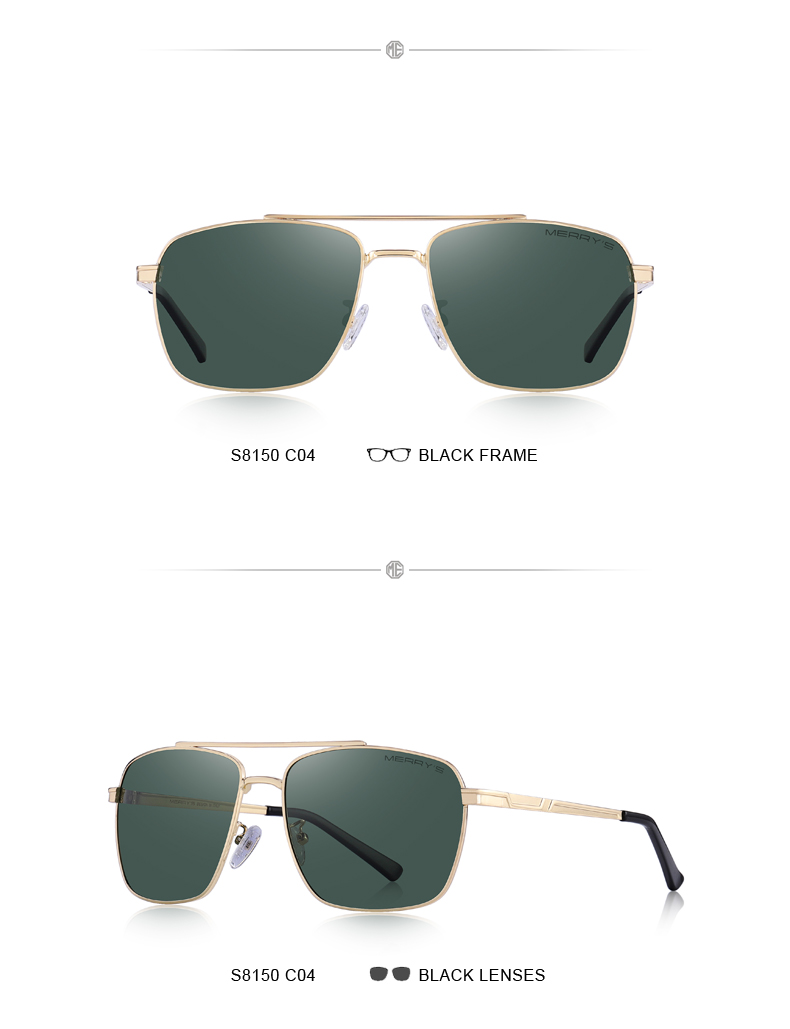 Men's Classic Aviator Sunglasses