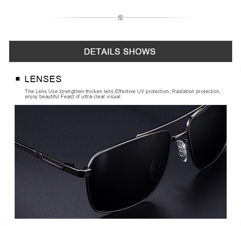 Men's Classic Aviator Sunglasses