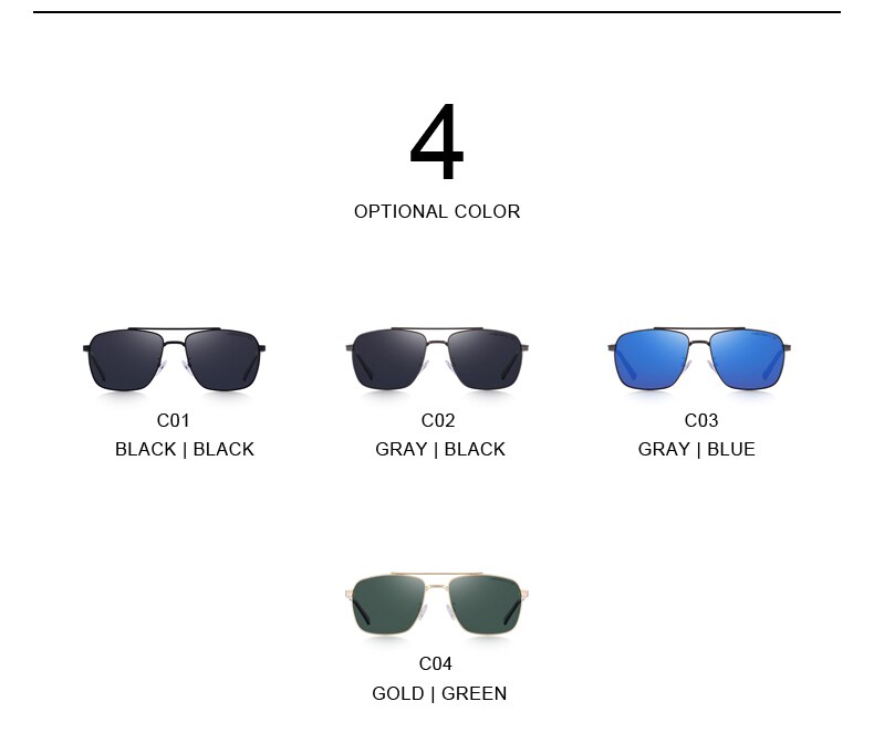 Men's Classic Aviator Sunglasses