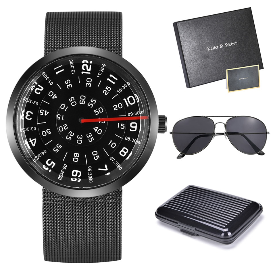 Corporate Gift Set with Quartz Watch and Credit Card Holder