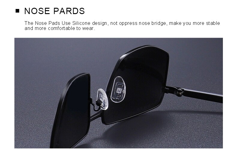 Men's Classic Rectangle Sunglasses