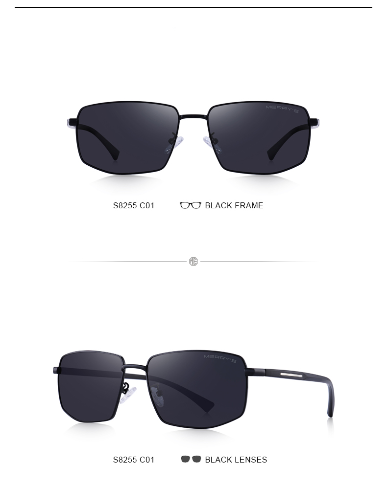 Men's Classic Rectangle Sunglasses