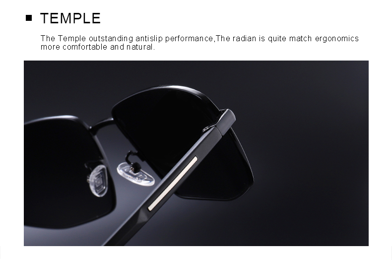 Men's Classic Rectangle Sunglasses