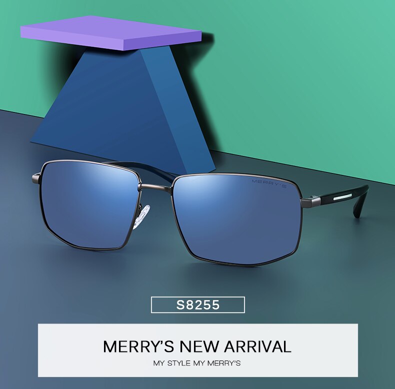 Men's Classic Rectangle Sunglasses