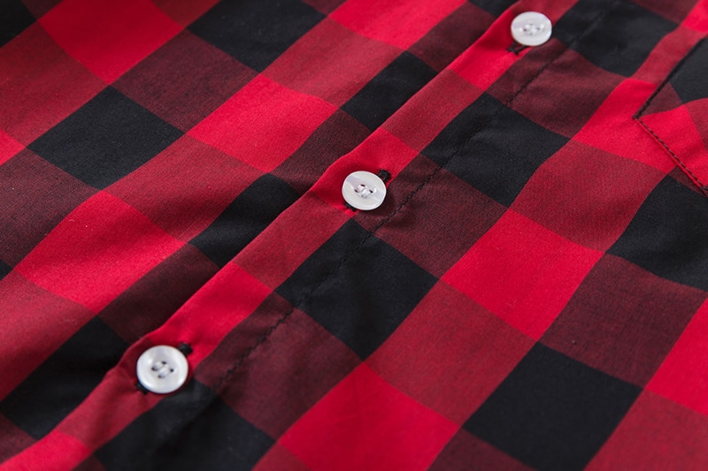 Casual Boys' Set of Cotton Plaid Shirt and Pants