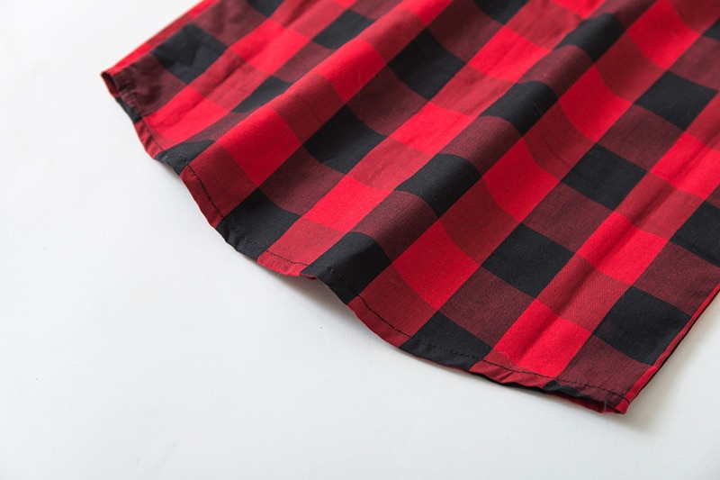 Casual Boys' Set of Cotton Plaid Shirt and Pants