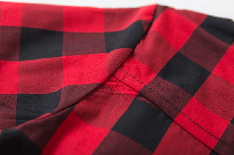 Casual Boys' Set of Cotton Plaid Shirt and Pants