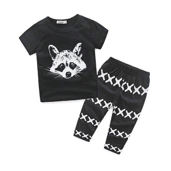 Boy's Summer Striped Clothing Set