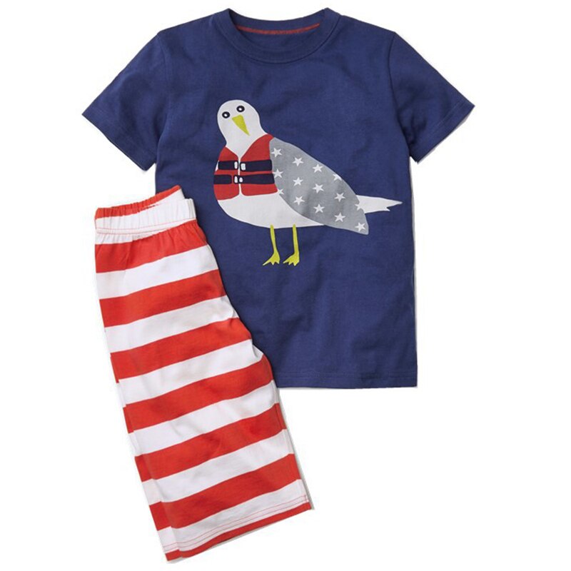 Boy's Summer Striped Clothing Set