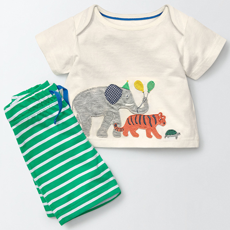 Boy's Summer Striped Clothing Set
