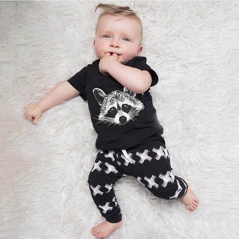 Boy's Summer Striped Clothing Set