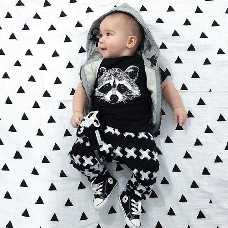 Boy's Summer Striped Clothing Set