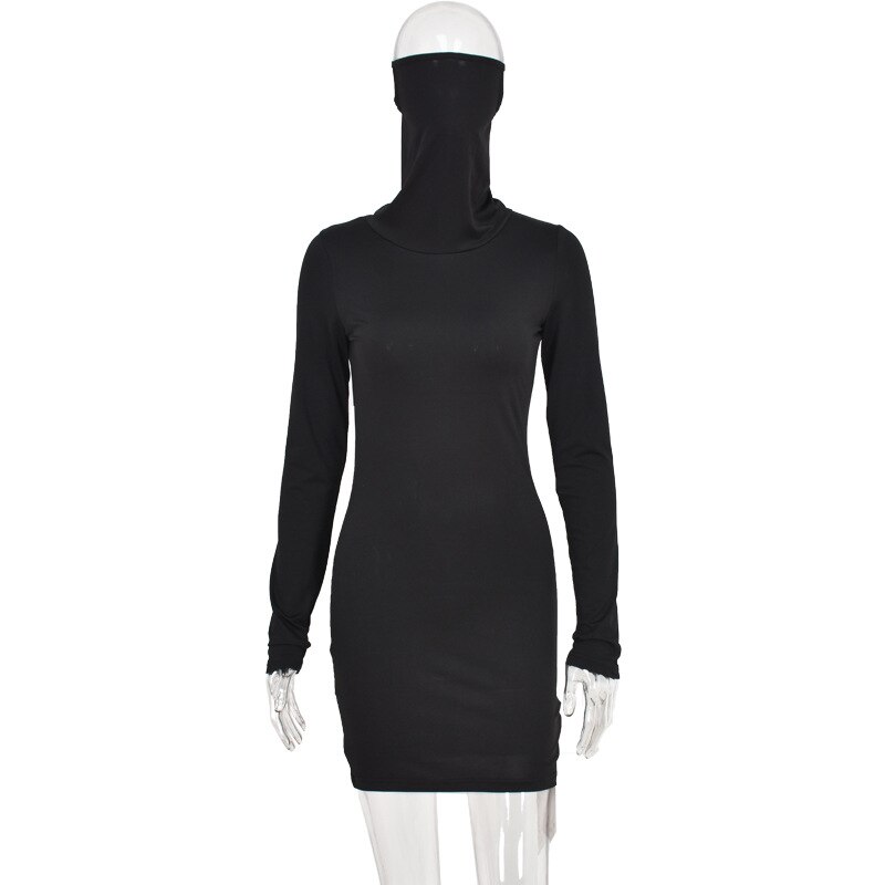 Women's Casual High Neck Dress