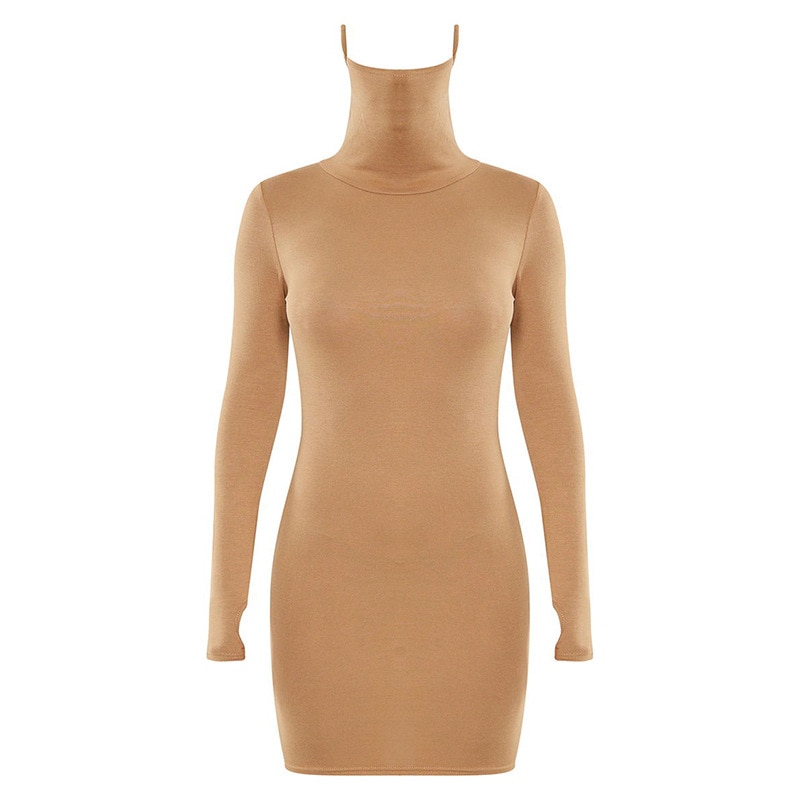 Women's Casual High Neck Dress