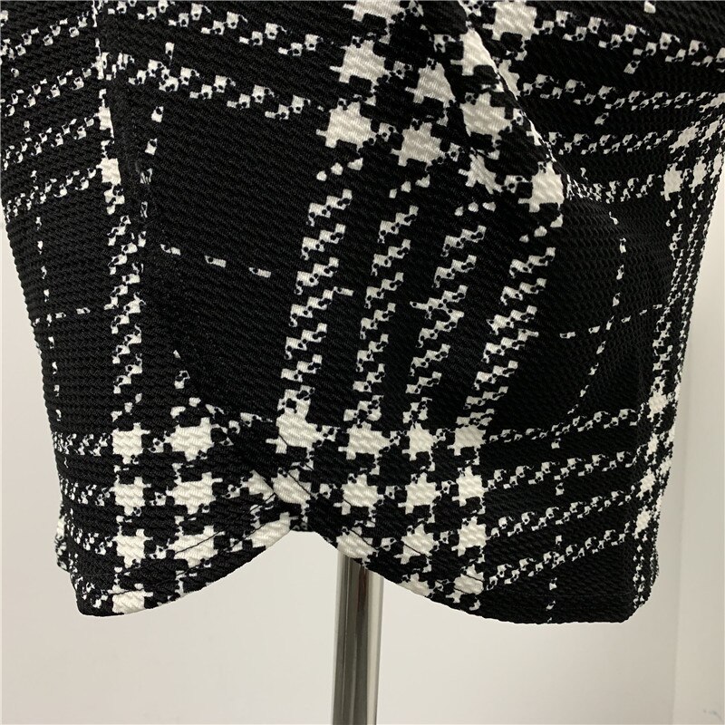 Women's Elegant Plaided Dress