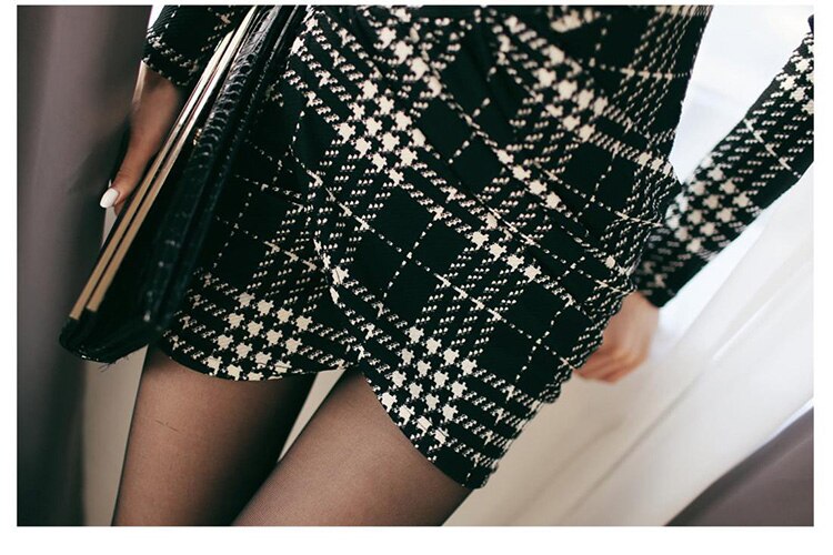 Women's Elegant Plaided Dress