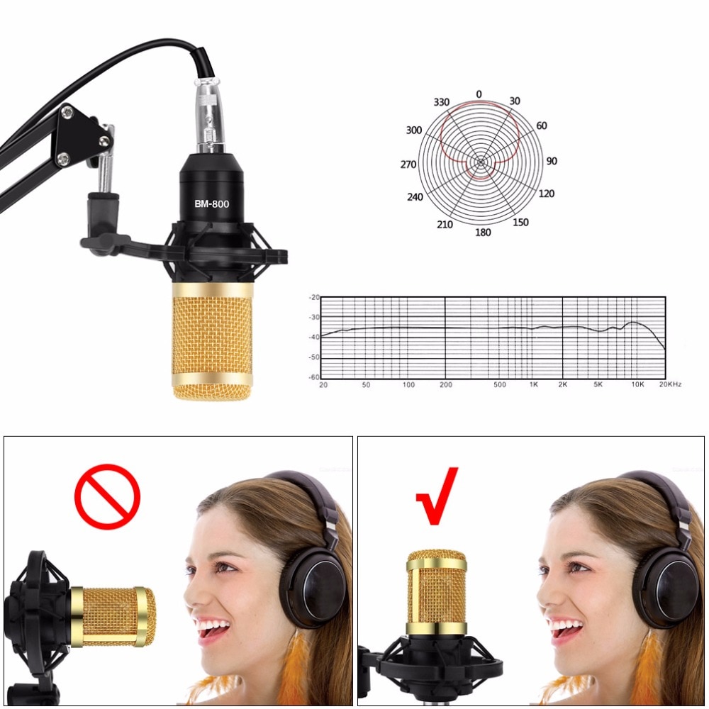 Professional Condenser Microphone for Studio Recording